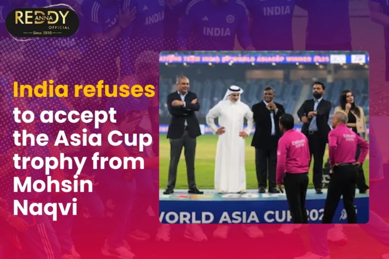India refuses to accept the Asia Cup trophy from Mohsin Naqvi