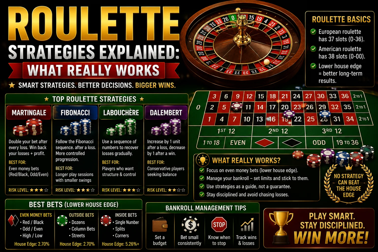 Roulette Strategies Explained | Best Betting Systems Guide