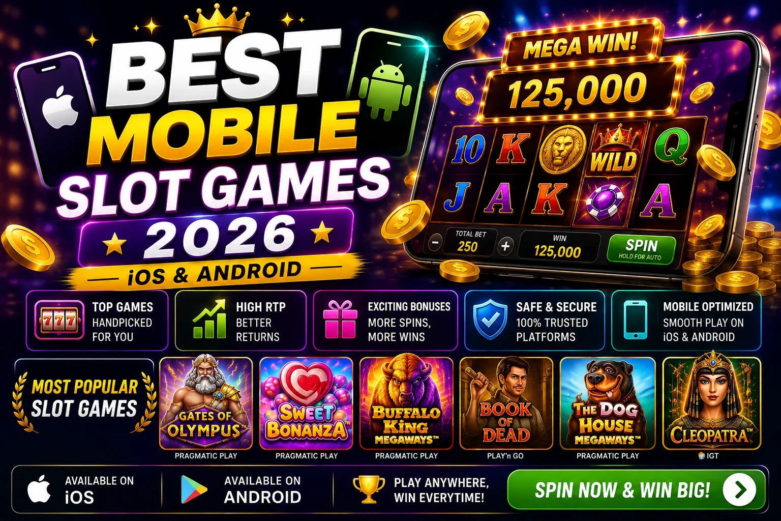 Best Slot Games 2026: Top RTP, Megaways & Volatility
