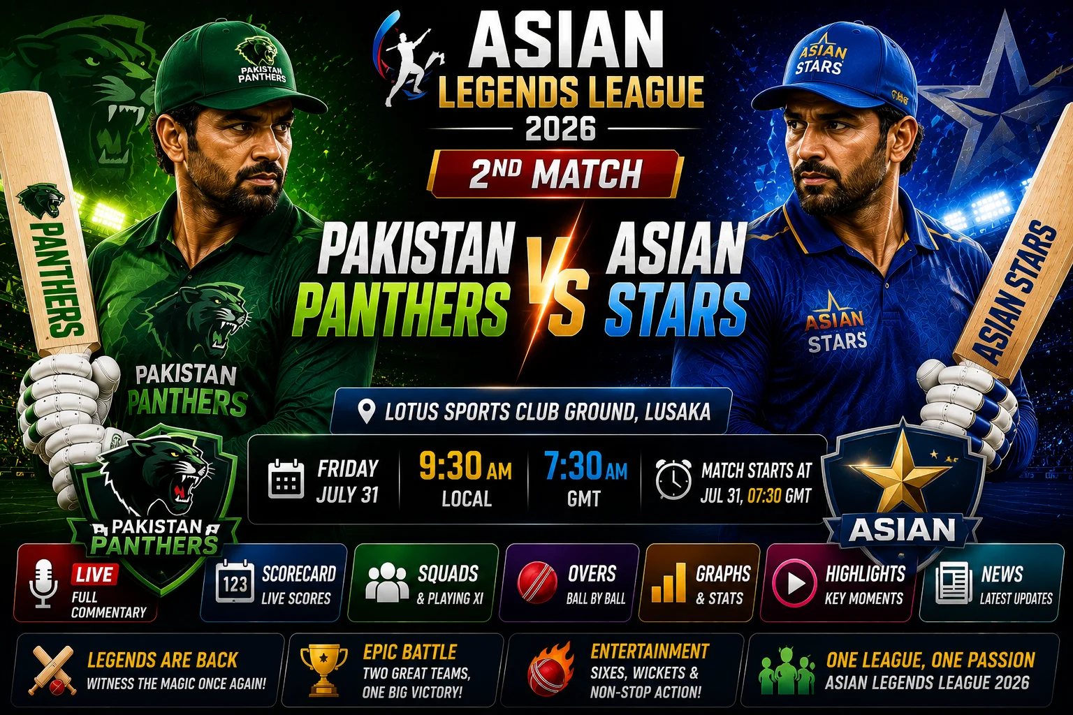 Pakistan Panthers vs Asian Stars Prediction 2026