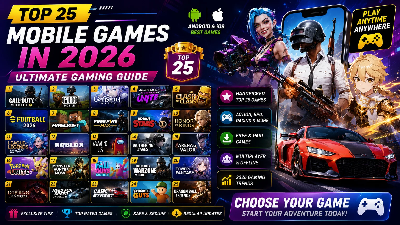Top 25 Mobile Games in 2026: Best Android & iPhone Games